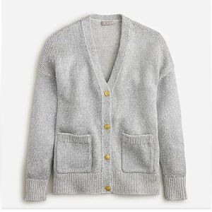 NWOT Silver Sequin Cardigan. Size XS.